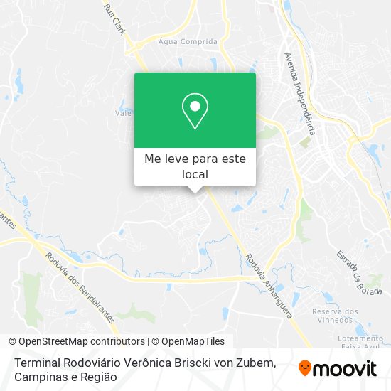 Terminal Rodoviário Verônica Briscki von Zubem mapa
