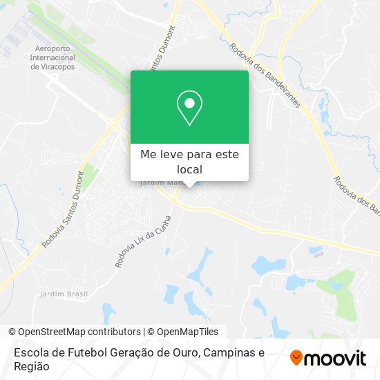 Escola de Futebol Geração de Ouro mapa