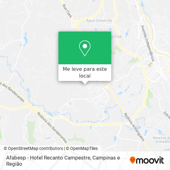 Afabesp - Hotel Recanto Campestre mapa