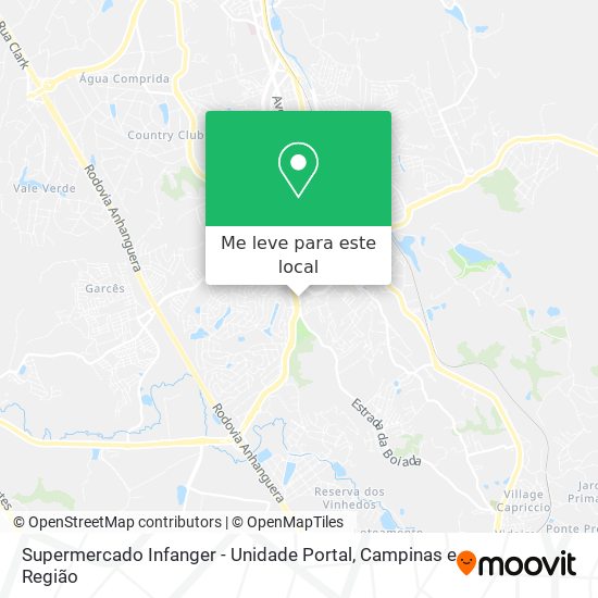 Supermercado Infanger - Unidade Portal mapa