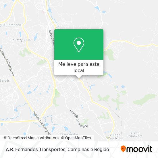 A.R. Fernandes Transportes mapa
