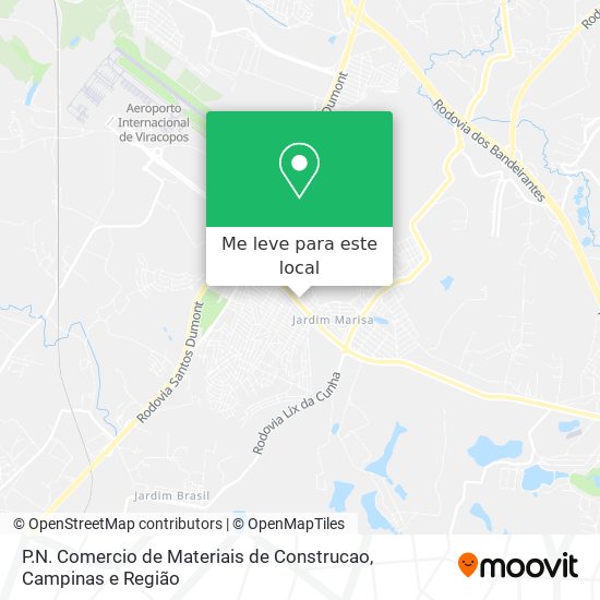 P.N. Comercio de Materiais de Construcao mapa