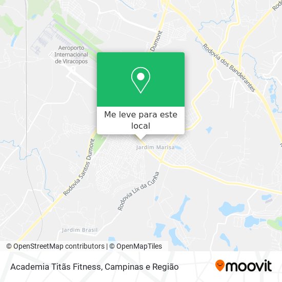 Academia Titãs Fitness mapa