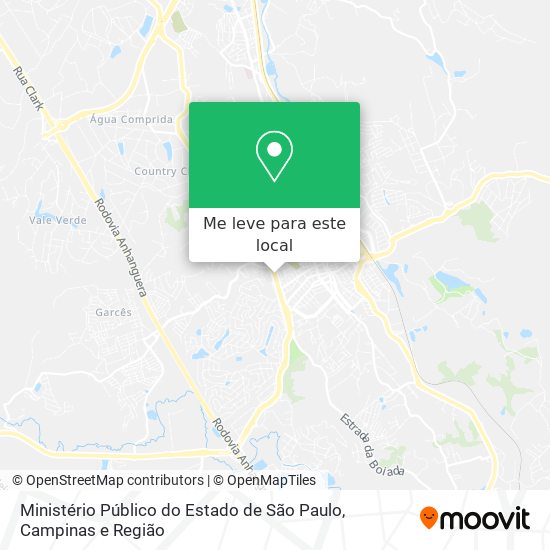 Ministério Público do Estado de São Paulo mapa