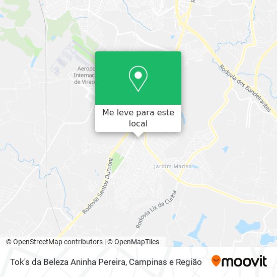 Tok's da Beleza Aninha Pereira mapa