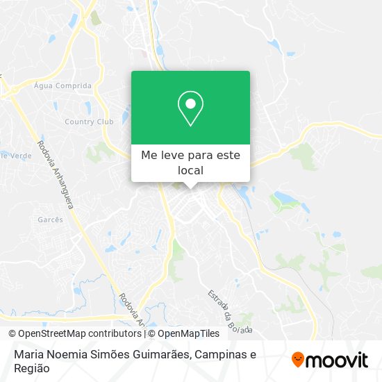 Maria Noemia Simões Guimarães mapa