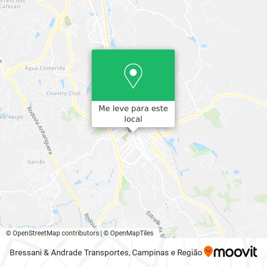 Bressani & Andrade Transportes mapa