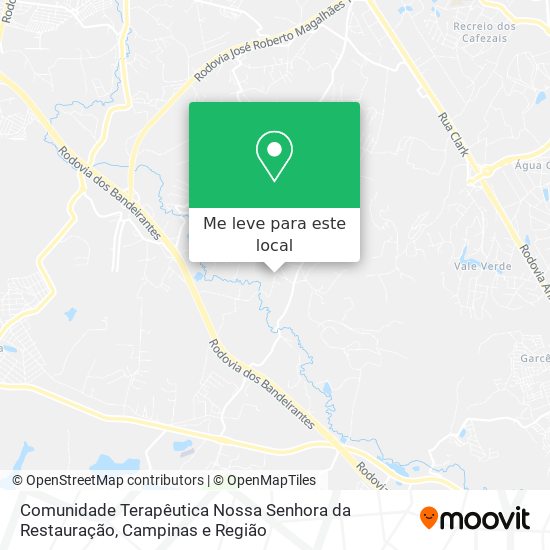 Comunidade Terapêutica Nossa Senhora da Restauração mapa