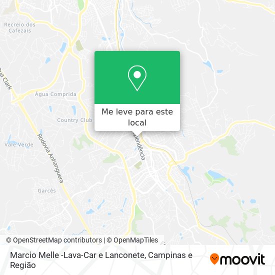 Marcio Melle -Lava-Car e Lanconete mapa