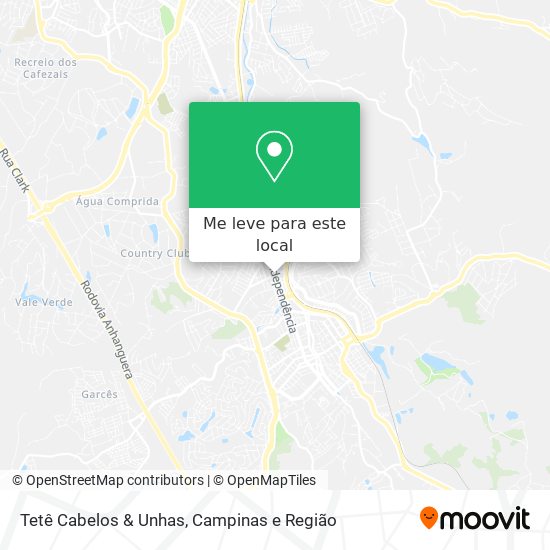Tetê Cabelos & Unhas mapa