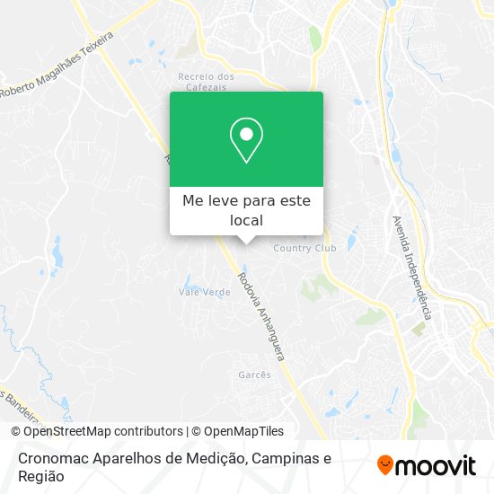 Cronomac Aparelhos de Medição mapa