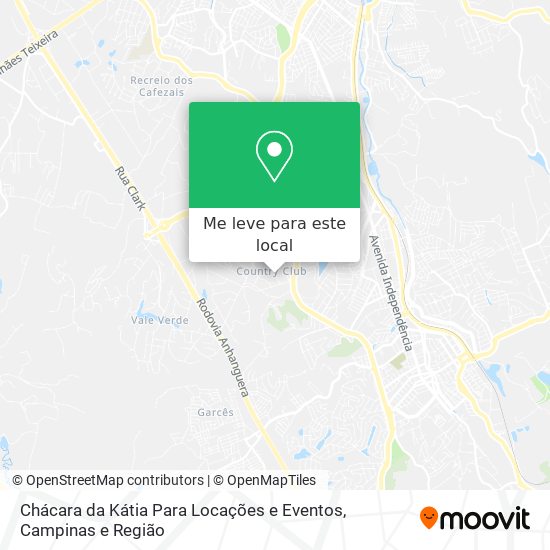Chácara da Kátia Para Locações e Eventos mapa