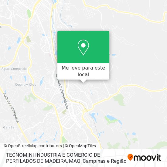 TECNOMINI INDUSTRIA E COMERCIO DE PERFILADOS DE MADEIRA, MAQ mapa