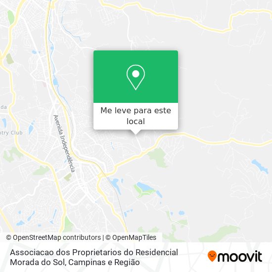 Associacao dos Proprietarios do Residencial Morada do Sol mapa