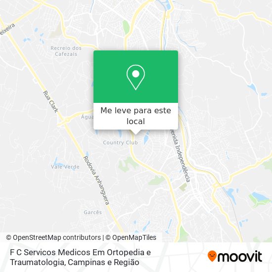 F C Servicos Medicos Em Ortopedia e Traumatologia mapa
