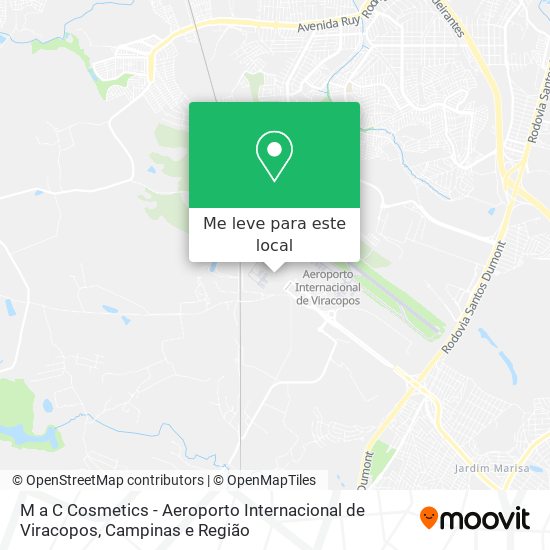 M a C Cosmetics - Aeroporto Internacional de Viracopos mapa