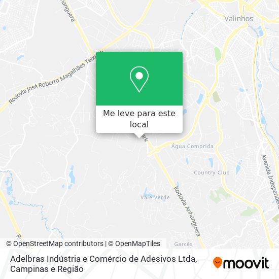 Adelbras Indústria e Comércio de Adesivos Ltda mapa
