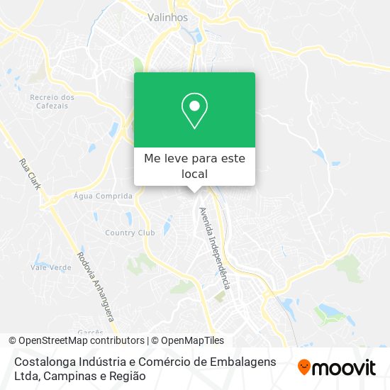 Costalonga Indústria e Comércio de Embalagens Ltda mapa
