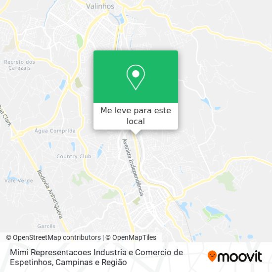 Mimi Representacoes Industria e Comercio de Espetinhos mapa