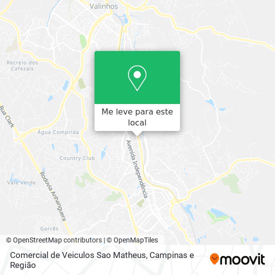 Comercial de Veiculos Sao Matheus mapa