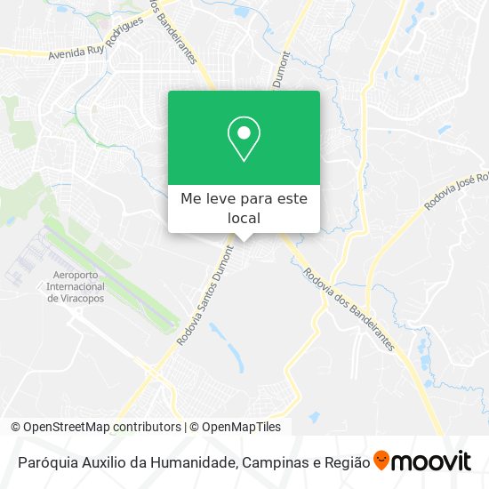 Paróquia Auxilio da Humanidade mapa