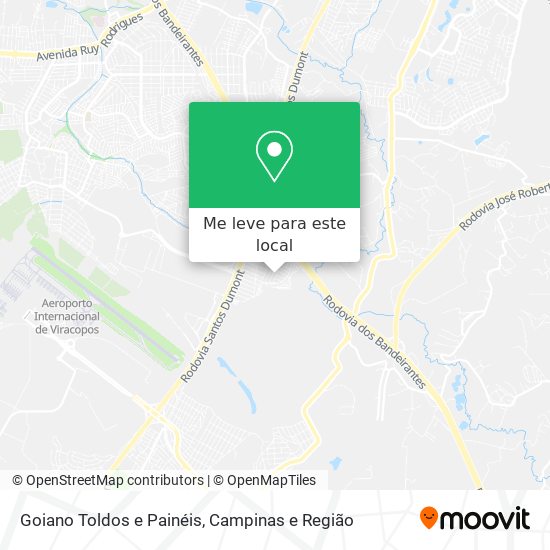 Goiano Toldos e Painéis mapa