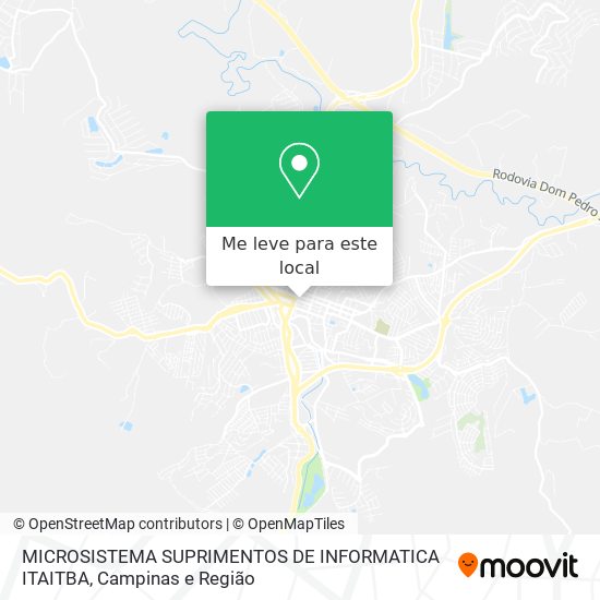MICROSISTEMA SUPRIMENTOS DE INFORMATICA ITAITBA mapa
