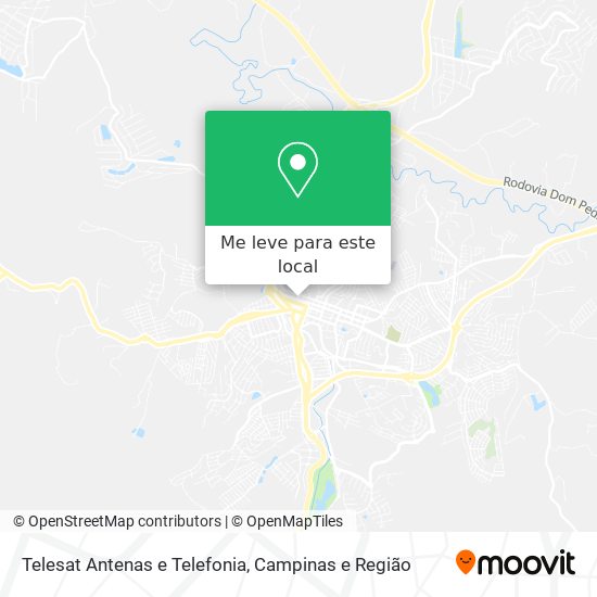 Telesat Antenas e Telefonia mapa