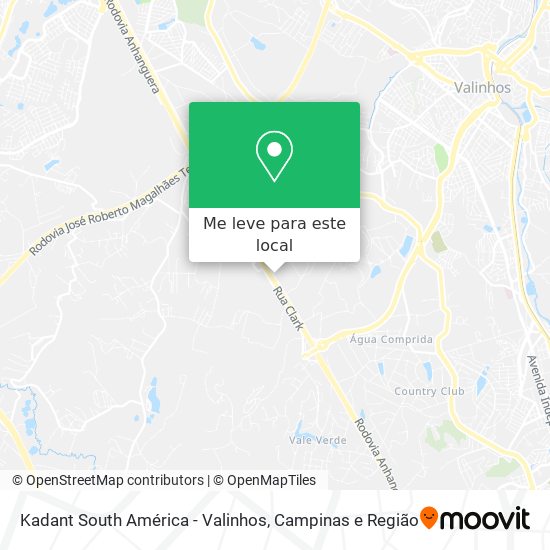 Kadant South América - Valinhos mapa