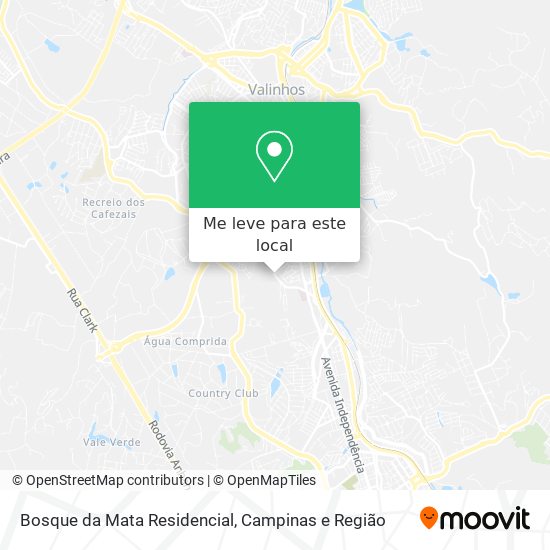 Bosque da Mata Residencial mapa