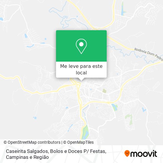 Caseirita Salgados, Bolos e Doces P/ Festas mapa