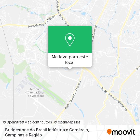 Bridgestone do Brasil Indústria e Comércio mapa