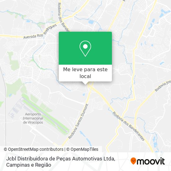 Jcbl Distribuidora de Peças Automotivas Ltda mapa