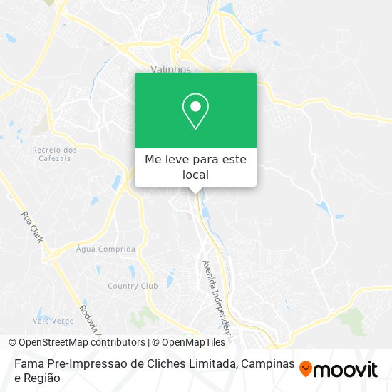 Fama Pre-Impressao de Cliches Limitada mapa