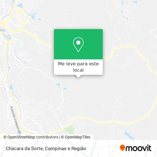 Chácara da Sorte mapa