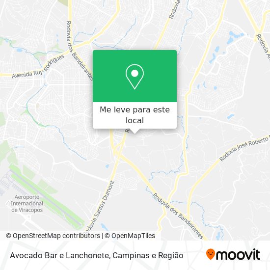 Avocado Bar e Lanchonete mapa
