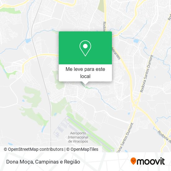 Dona Moça mapa