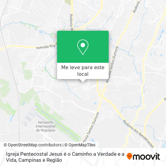 Igreja Pentecostal Jesus é o Caminho a Verdade e a Vida mapa