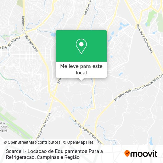 Scarceli - Locacao de Equipamentos Para a Refrigeracao mapa