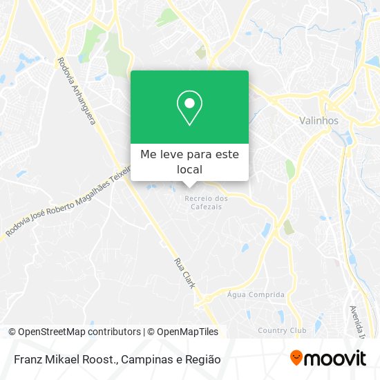 Franz Mikael Roost. mapa
