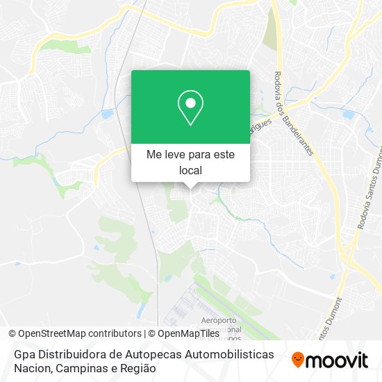 Gpa Distribuidora de Autopecas Automobilisticas Nacion mapa
