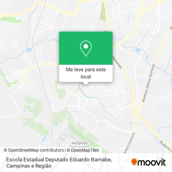 Escola Estadual Deputado Eduardo Barnabe mapa