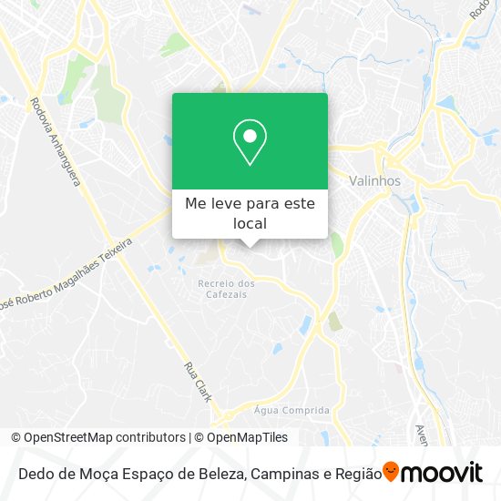 Dedo de Moça Espaço de Beleza mapa