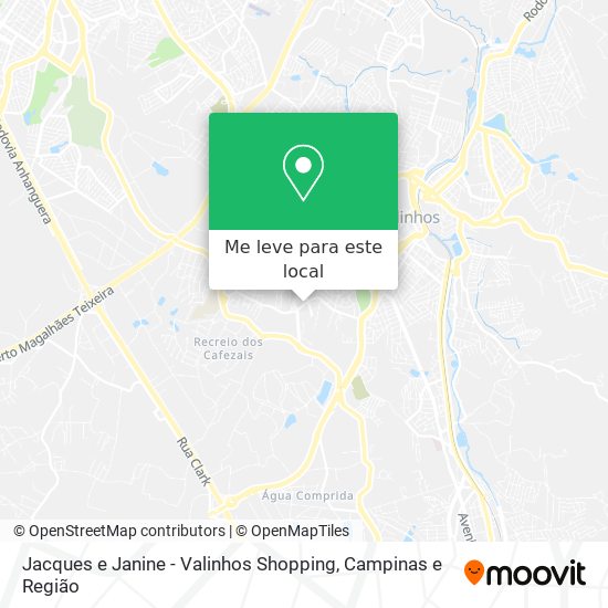 Jacques e Janine - Valinhos Shopping mapa