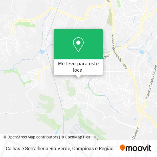 Calhas e Serralheria Rio Verde mapa