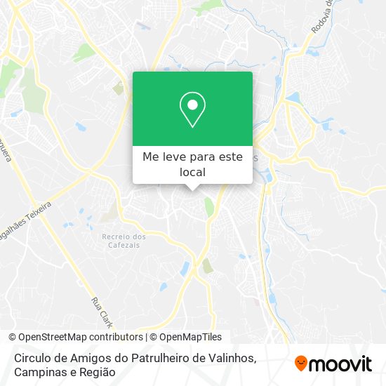 Circulo de Amigos do Patrulheiro de Valinhos mapa