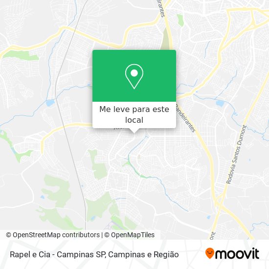Rapel e Cia - Campinas SP mapa