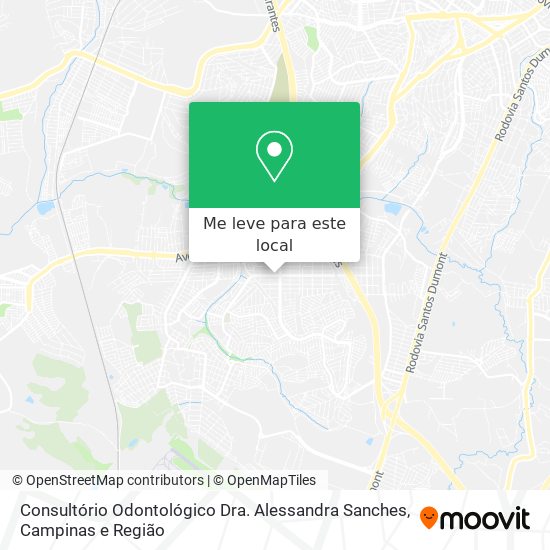 Consultório Odontológico Dra. Alessandra Sanches mapa