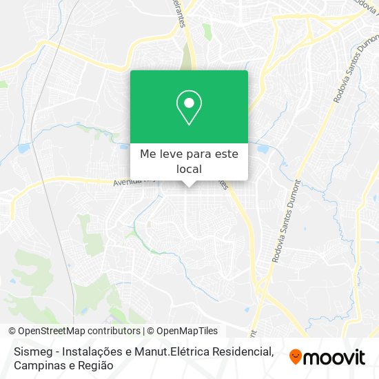 Sismeg - Instalações e Manut.Elétrica Residencial mapa