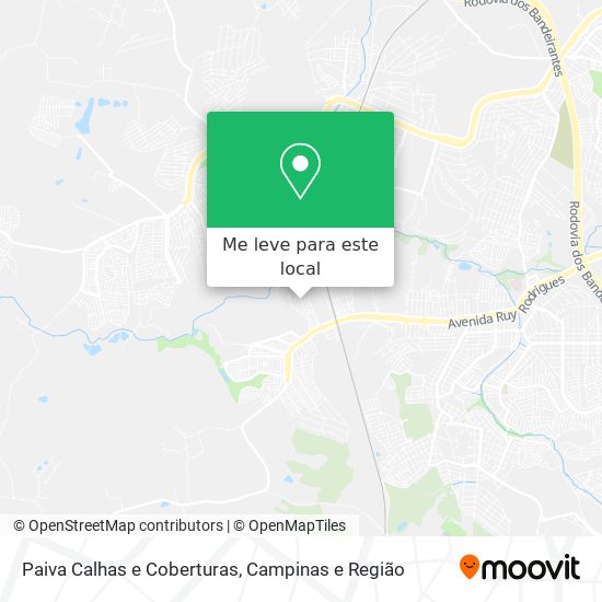 Paiva Calhas e Coberturas mapa